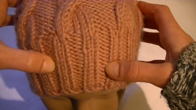 Как рассчитать количество петель при вязании шапки с косами. смотреть онлайн
