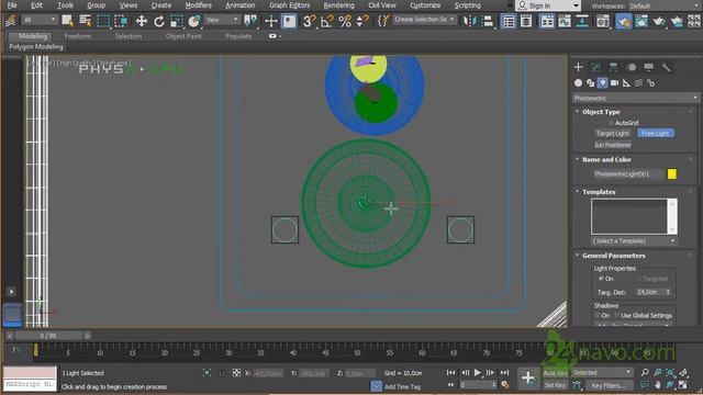 Светильники. Photometric. ? Цветовая температура 3ds max. Интенсивность света и тени. 64 смотреть онлайн