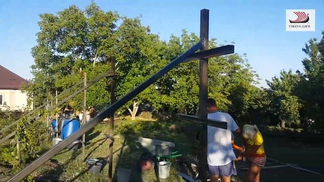 #297 Шпалера под виноград/изготовление от А до Я/мой сад мечты. смотреть онлайн