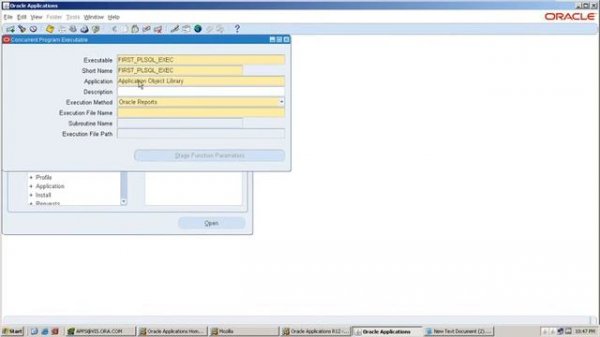Oracle Applications Training - Concurrent Program - IV