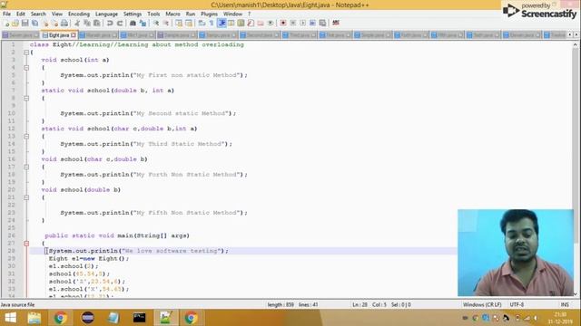 Method Overloading in Java смотреть онлайн