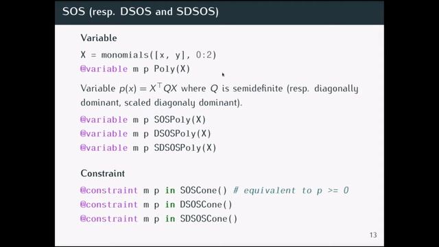 Sum-of-squares optimization in Julia (Benoît Legat, Université Catholique de Louvain) смотреть онлайн