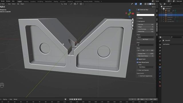 Как убрать расстояние (полосу) после применение миррора (mirror) в Blender смотреть онлайн
