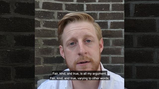 Sonnet 105 | Michael Patrick | Sonnets in Solitude смотреть онлайн