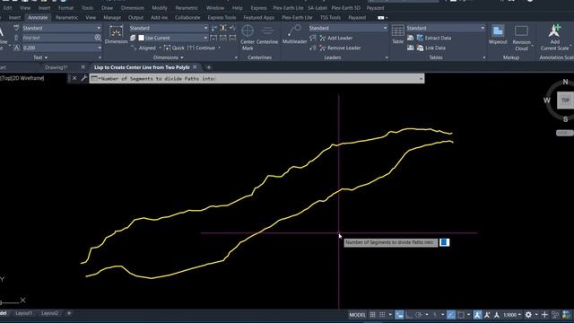 Create Center line from two Polyline in AutoCad By Using Lisp смотреть онлайн