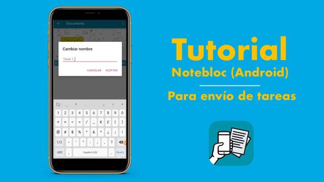 Tutorial NoteBloc para envío de tareas en sistema operativo ANDROID смотреть онлайн