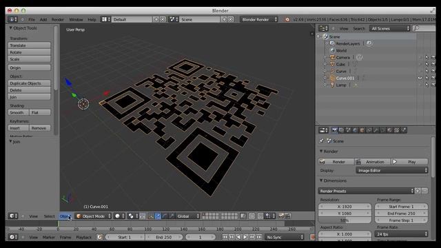 Create QR code image for 3D printing in 8 mins смотреть онлайн
