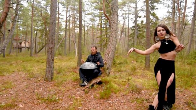 Pasha Aeon - handpan music & Anna Lesnaya ( Flow Tribal Dance ) смотреть онлайн
