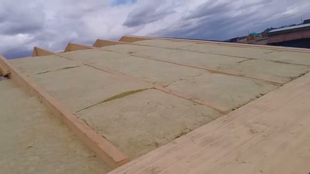 14 - Утепление кровли миниральной ватой 200 мм в шахматном порядке смотреть онлайн