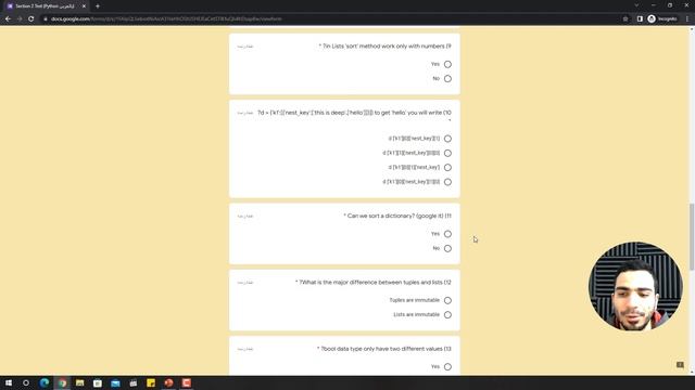 17 - Section 2 - Test on Section 2 - [Python بالعربى ] #python_بالعربى #python смотреть онлайн