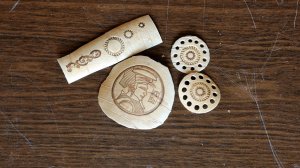 Как затонировать, рисунки, штампы на бересте.