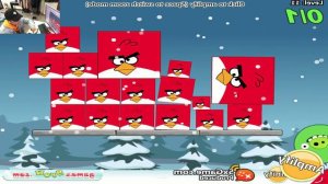 Angry Birds Kick Out Green Pigs - TRANSFORM SMALL BIRDS TO BIG BIRDS TO FORCE ALL TINY PIGGIES!