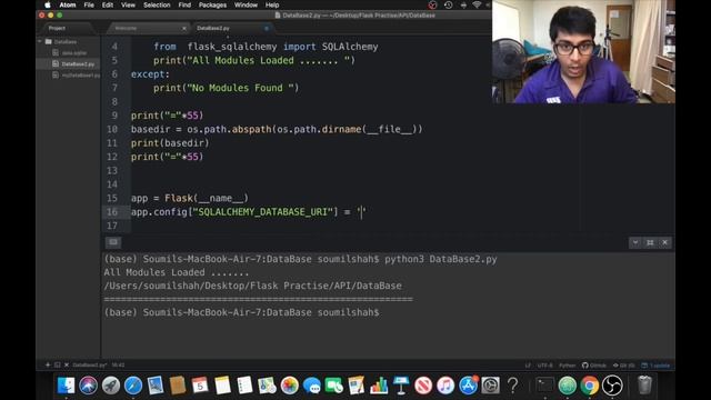 Getting started with SQLALCHEMY Database with python Tutorial 1 смотреть онлайн