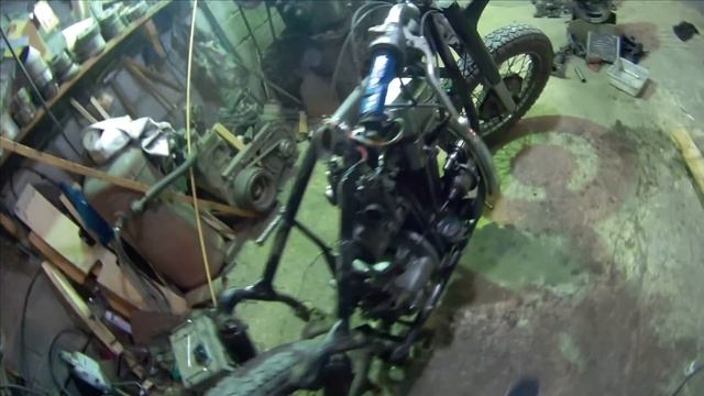 Запуск самодельного мотора 865 куб см .Паровозик смотреть онлайн