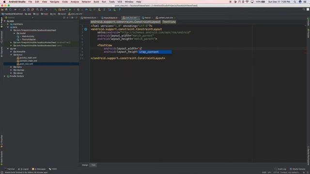 Recreate Facebook in Android Studio: News Feed (Day 2) смотреть онлайн
