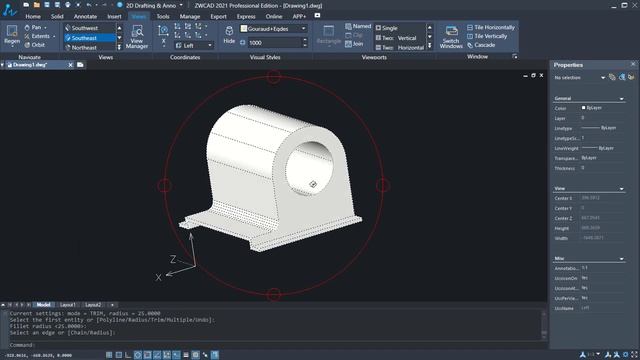 ZWCAD 2021 3d Modeling Guide Tutorial For Beginner смотреть онлайн