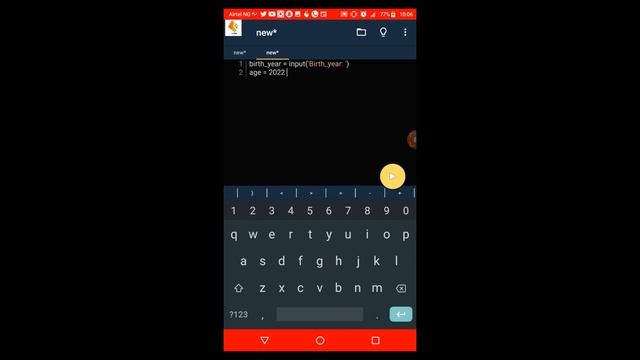How to print birth year in pydroid 3 смотреть онлайн