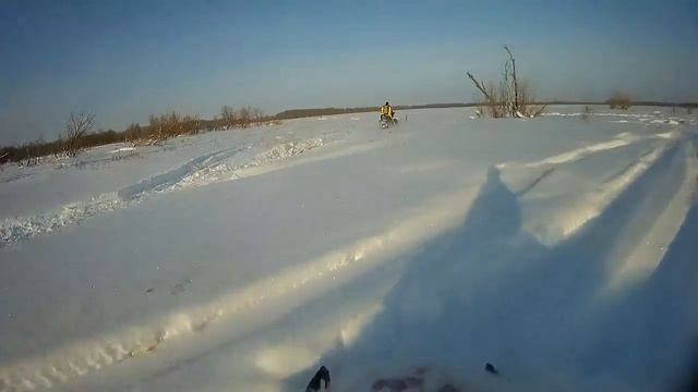 Снеголет. Снегоход Саммит 800 Нижневартовск Сибирь пухляк 1 метр.