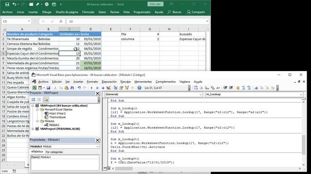 84 excel vba 2019: Buscar celda por valor exacto o cercano смотреть онлайн