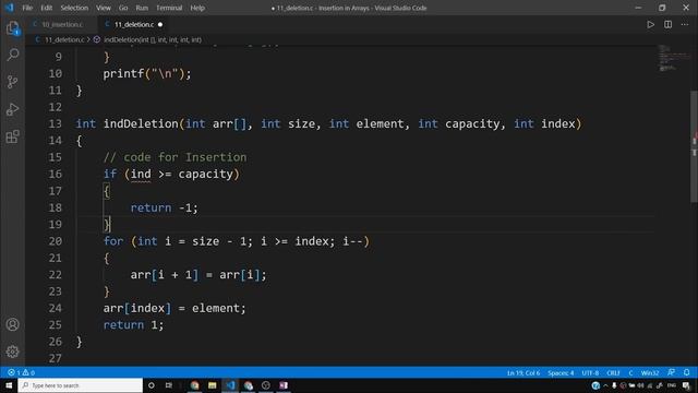 Coding Deletion Operation in Array Using C Language (With Notes) смотреть онлайн