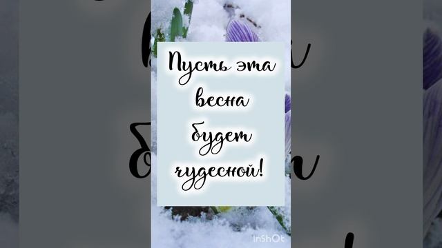 Доброе утро весны! 1 марта 2024 пятница
