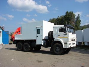 ПАРМ с КМУ на шасси Камаз 43118( 6х6, Камаз 740-300, 300 л.с., КПП 154, КМУ Инман 150N, 2.3м-6.1т)