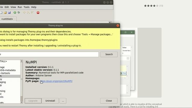 Thonny on Ubuntu смотреть онлайн
