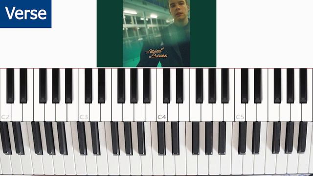 Happiness - Rex Orange County | PIANO Tutorial by Rafly ( w/ Virtual Piano ) смотреть онлайн