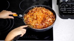 Бигос (Бигус) рецепт с охотничьими колбасками. Bigos recipe.