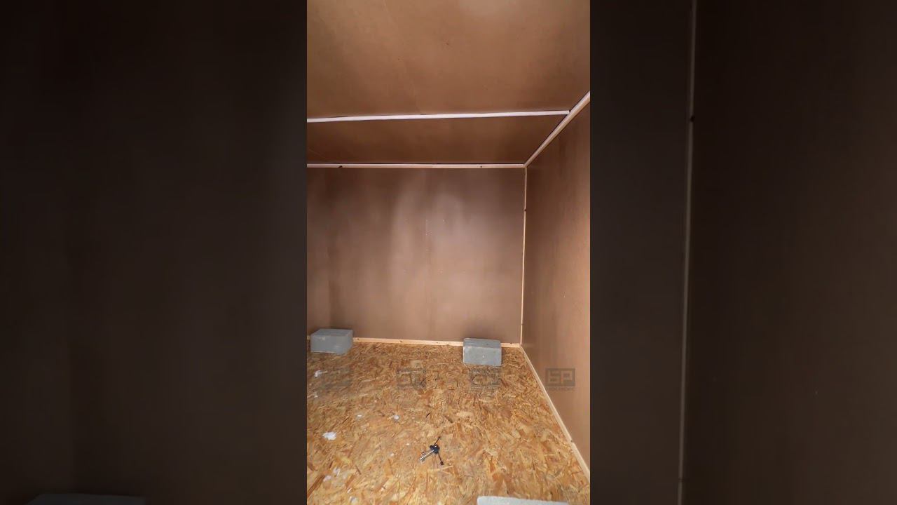 Бытовка БК-1А в ДВП с решеткой на окне смотреть онлайн