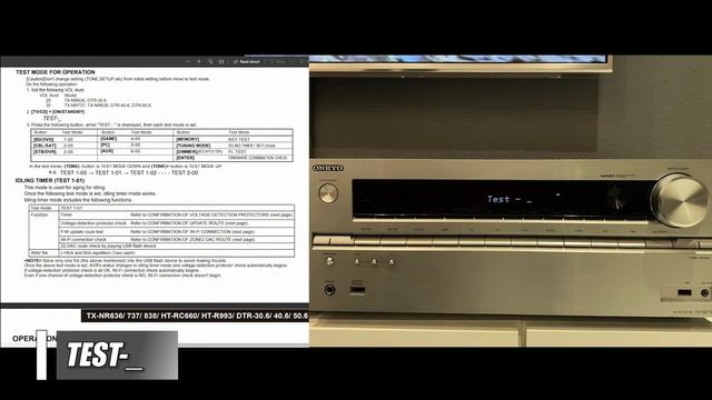 ONKYO AV Receiver - How to use integrated DEBUG MODE for ERROR DETECTION - Part#2 смотреть онлайн