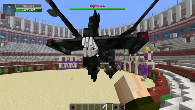 ENDER DRAGON VS NIGHTMARE - Minecraft Batallas de Mobs - Mods смотреть онлайн