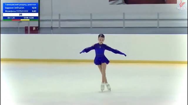 Жозефина Сербенюк, защита 1 юношеского разряда по фигурному катанию. СШОР им.Ю.Е. Ляпкина, 2 место) смотреть онлайн