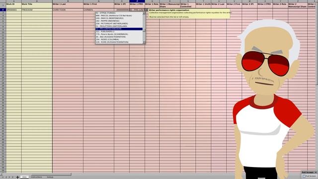 Free CWR Tools - CSV to CWR - Excel Template смотреть онлайн