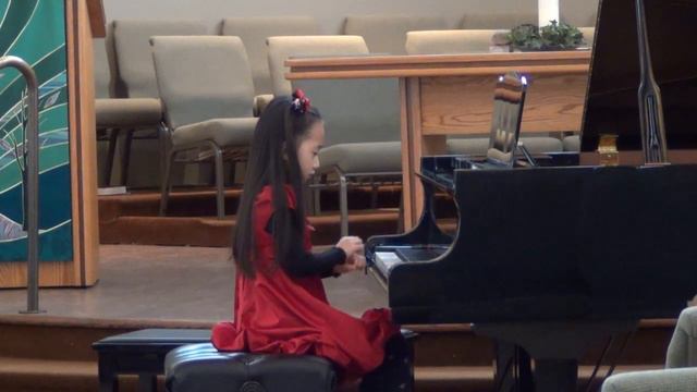 Harmony Zhu (age 7) - Bach French Suite No.5 BWV 816, Allemande and Gigue смотреть онлайн
