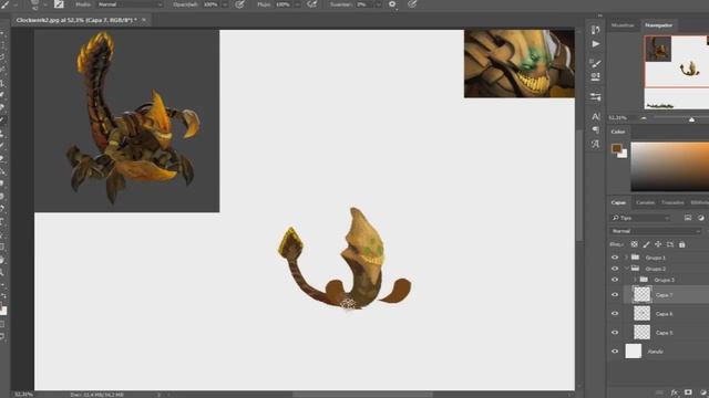 Sand King - Ilustración en Photoshop (Dota 2) смотреть онлайн