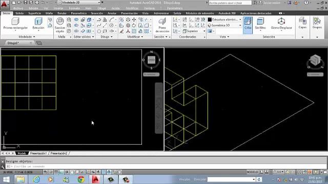 CURSO MODELADO 3D LECCION 2 AUTOCAD 2014 por Arq. Jorge matute смотреть онлайн