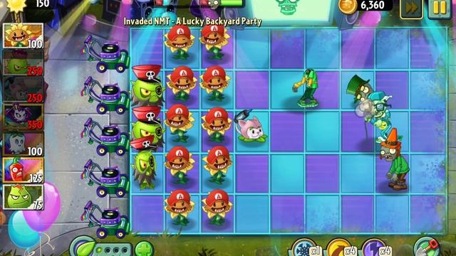 PvZ 2 Reflourished - My Own Custom Levels - Episode 5 - Invaded NMT - A Lucky Backyard Party смотреть онлайн