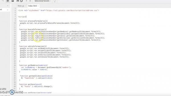 Formulario con html y base de datos google SpreadSheet