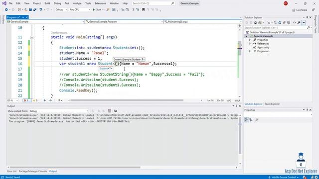 Generics type example in C# | Generic Class | Generic Method | C# Bangla Tutorial | Advanced C# смотреть онлайн