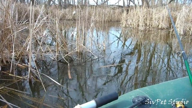 первая весенняя рыбалка с лодки 2020 ( 9 марта ) смотреть онлайн