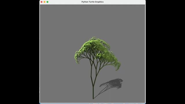 Python turtle Tree~ With shadow~ смотреть онлайн