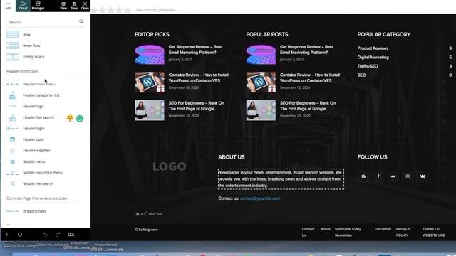 How To Edit The Footer in Newspaper Theme (Pre-build Templates) смотреть онлайн