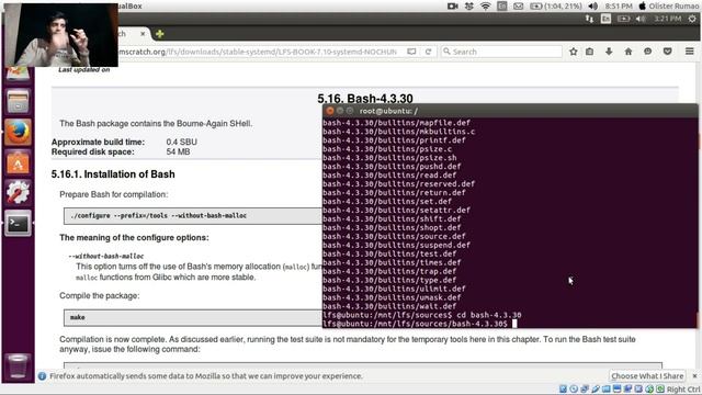 Linux From Scratch - 7. Installation of DejaGNU, Expect, Check, Bash, Ncurses and CoreUtils смотреть онлайн