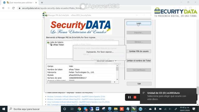 ¿Cómo instalar tu firma electrónica en Token en Windows y cambiar la contraseña? смотреть онлайн