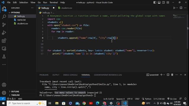 Demystifying Anonymous Functions: CSV Module Reading in Python | Lecture 40 in Urdu | Acolyte смотреть онлайн