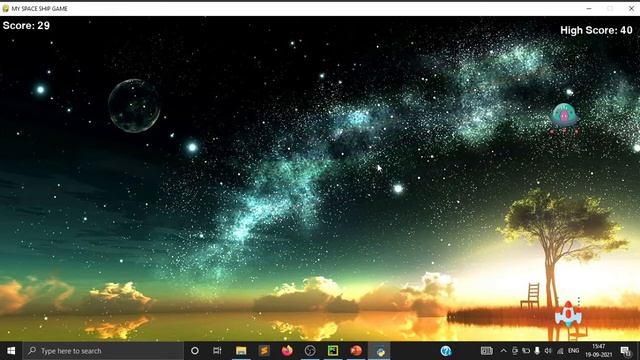 PYGAME TUTORIAL #1 space ship game #python смотреть онлайн