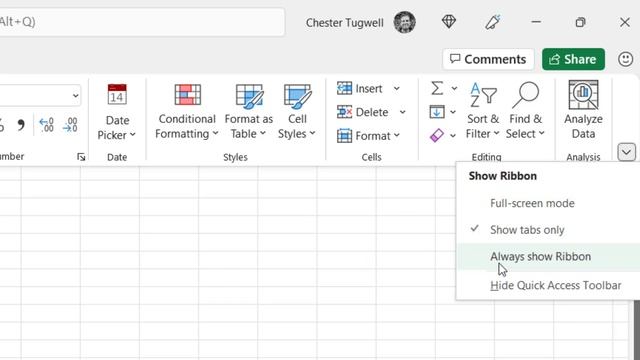 My Ribbon Has Disappeared, How Can I Get it Back in Excel 365? | Excel Ribbon Shortcut Keys смотреть онлайн