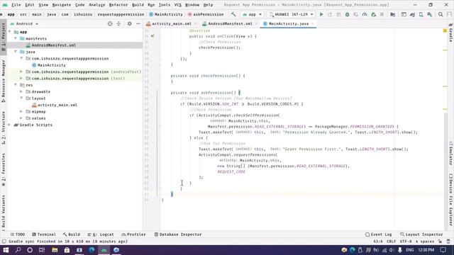 Request App Permission Programmatically | Android | Java | MAD In Java | Inzi Programmer смотреть онлайн