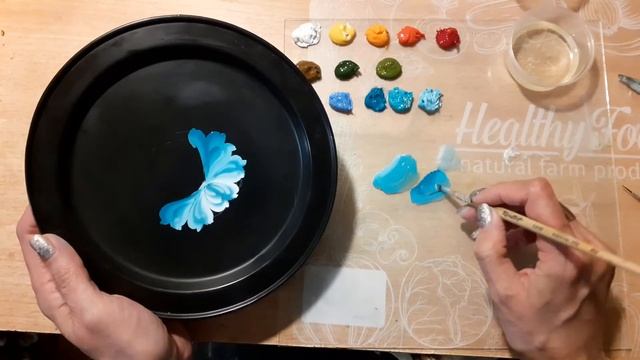 Пишем розу в технике тагильской росписи смотреть онлайн